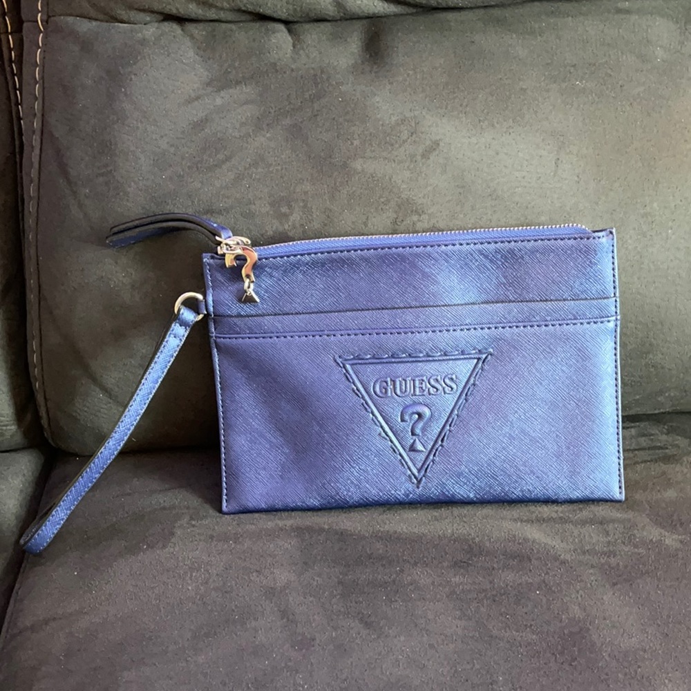 Guess Clutch/Wristlet, Navy Blue